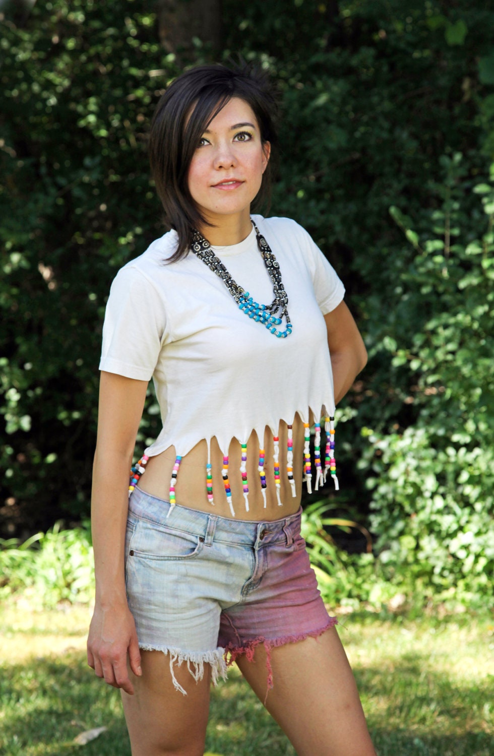 beaded fringe shirt