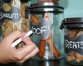 Pet Treat Jar - Chalkboard Bone Design - 1000ml
