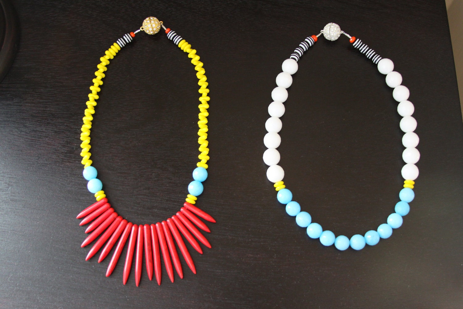 Spiked Beaded Necklace