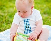 Baby Monthly Neckties: Blue Pattern Il_170x135