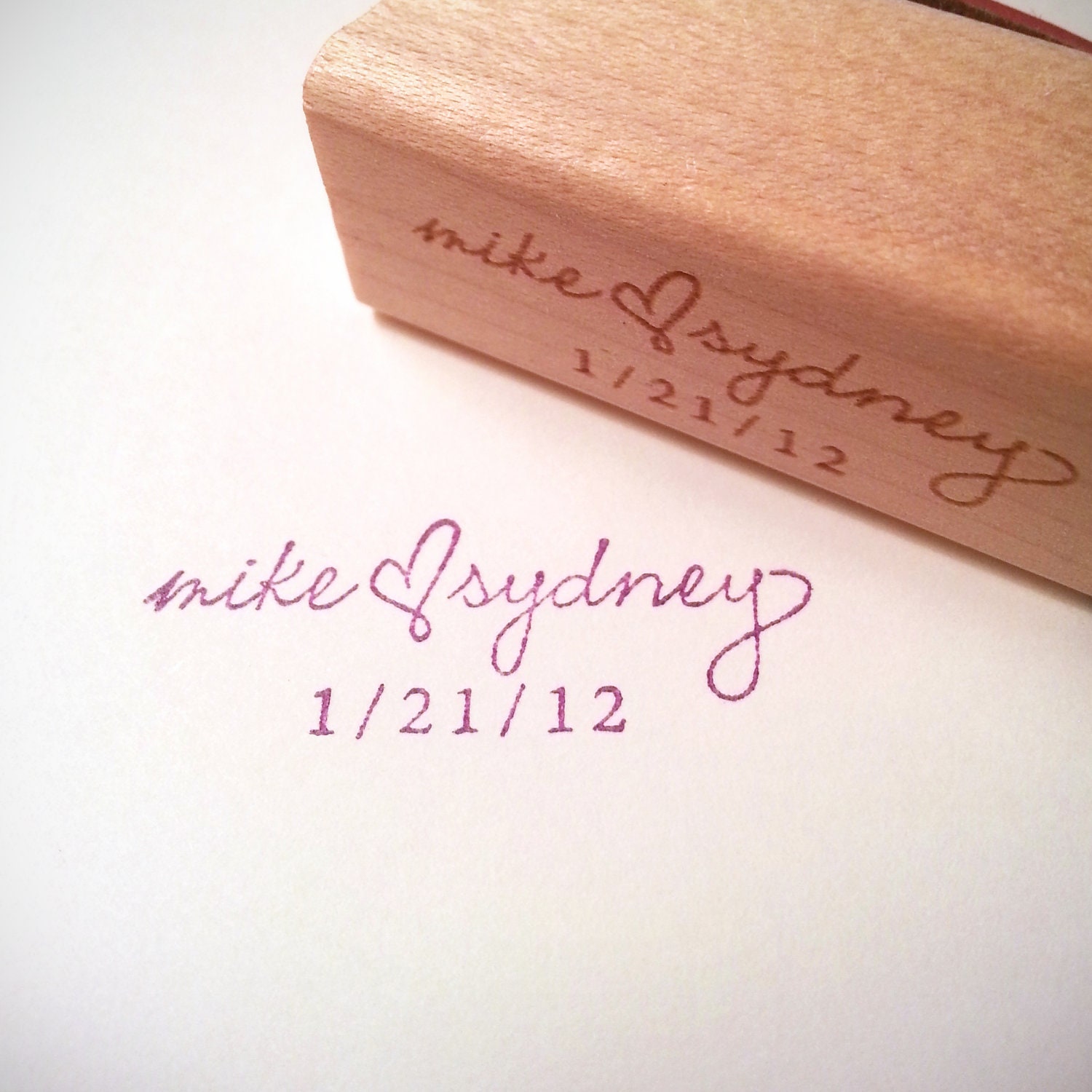 Personalized Wedding Stamp by Studio255 on Etsy