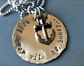 Hand Stamped Nautical Necklace