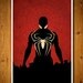 Captain America, Batman , Iron Man and Spider-Man Superheroes Poster Set