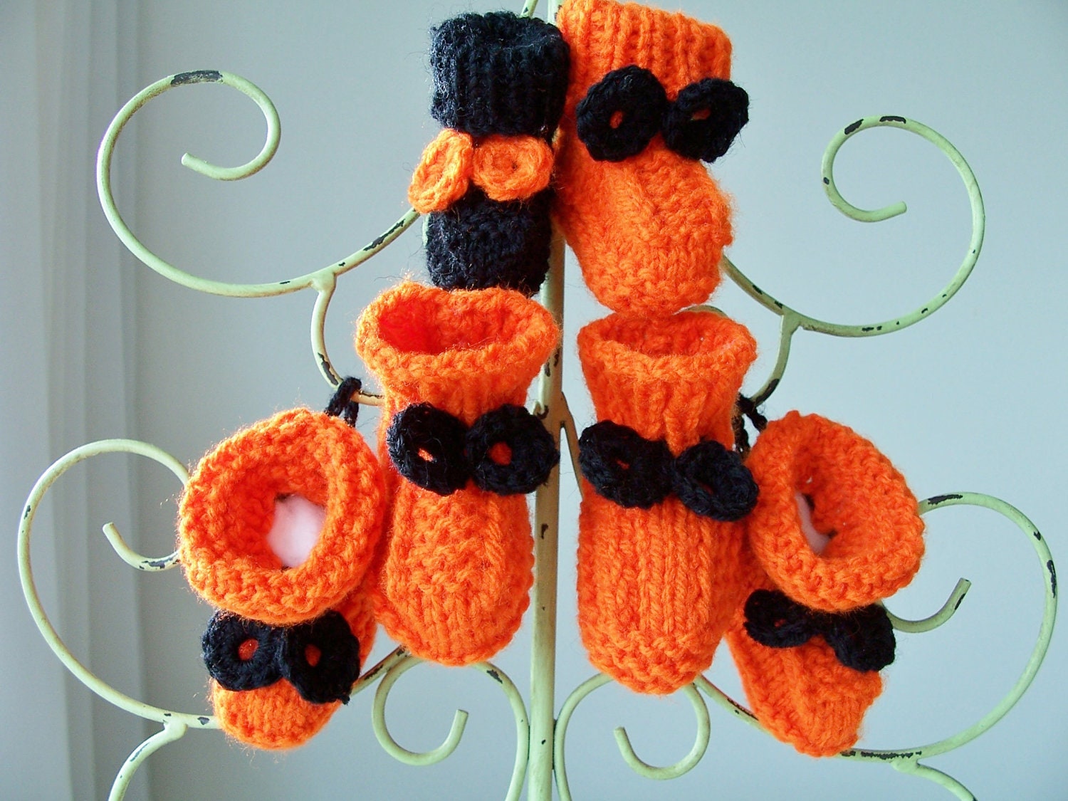 SALE PRICE 6 Miniature knitted Halloween by SparkleandComfort