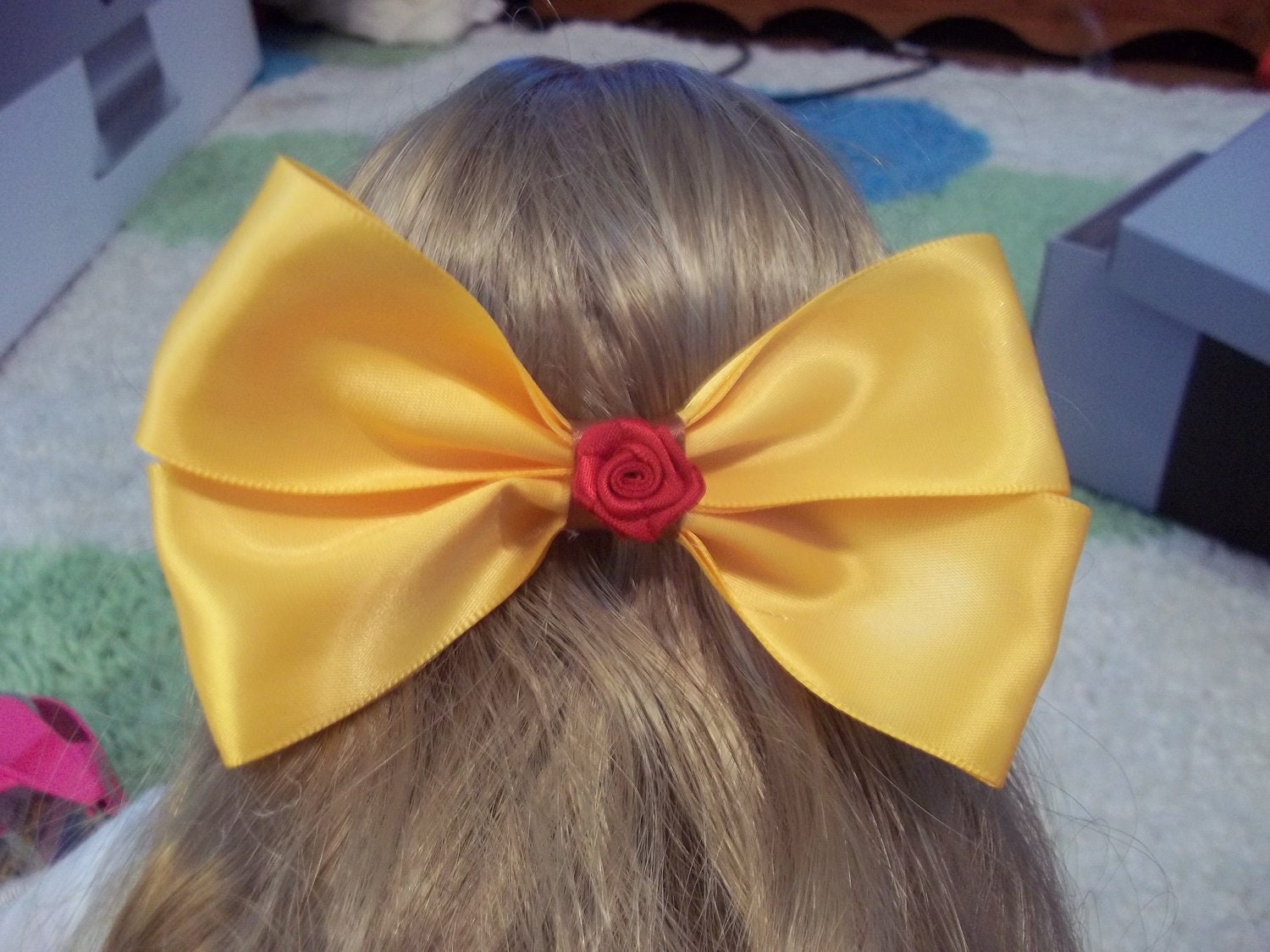 Belle Inspired Disney Bow