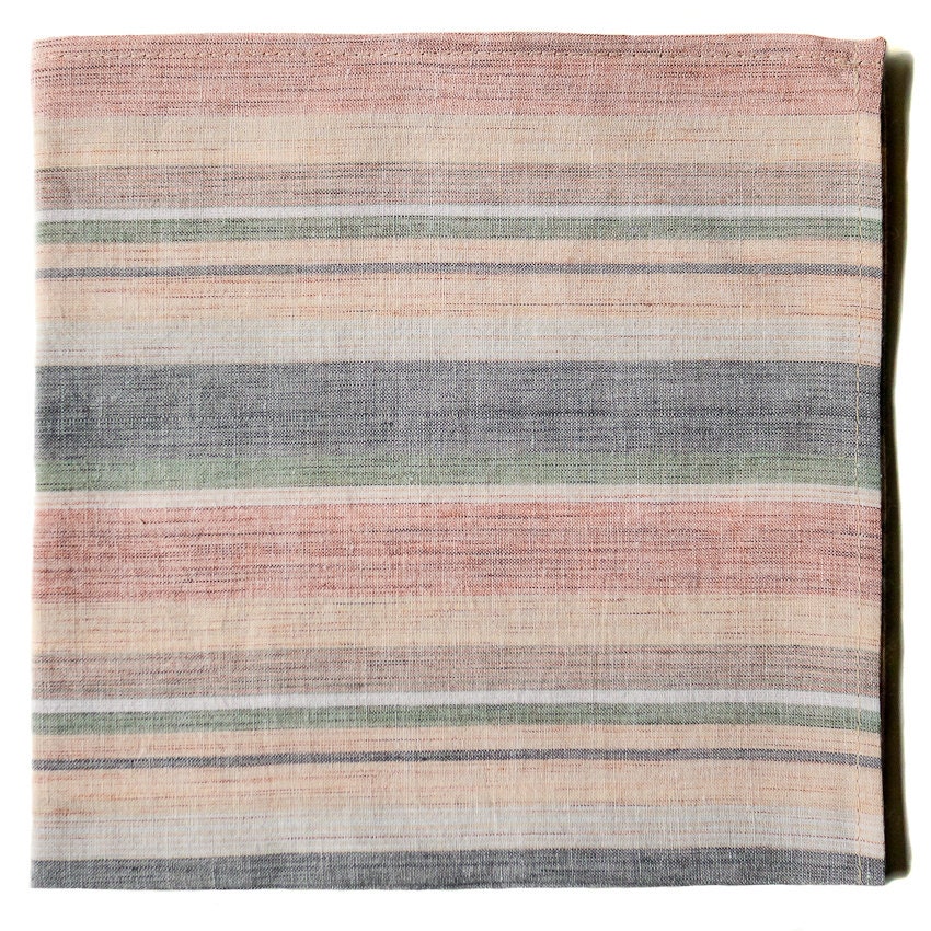 Summer Stripe Pocket Square