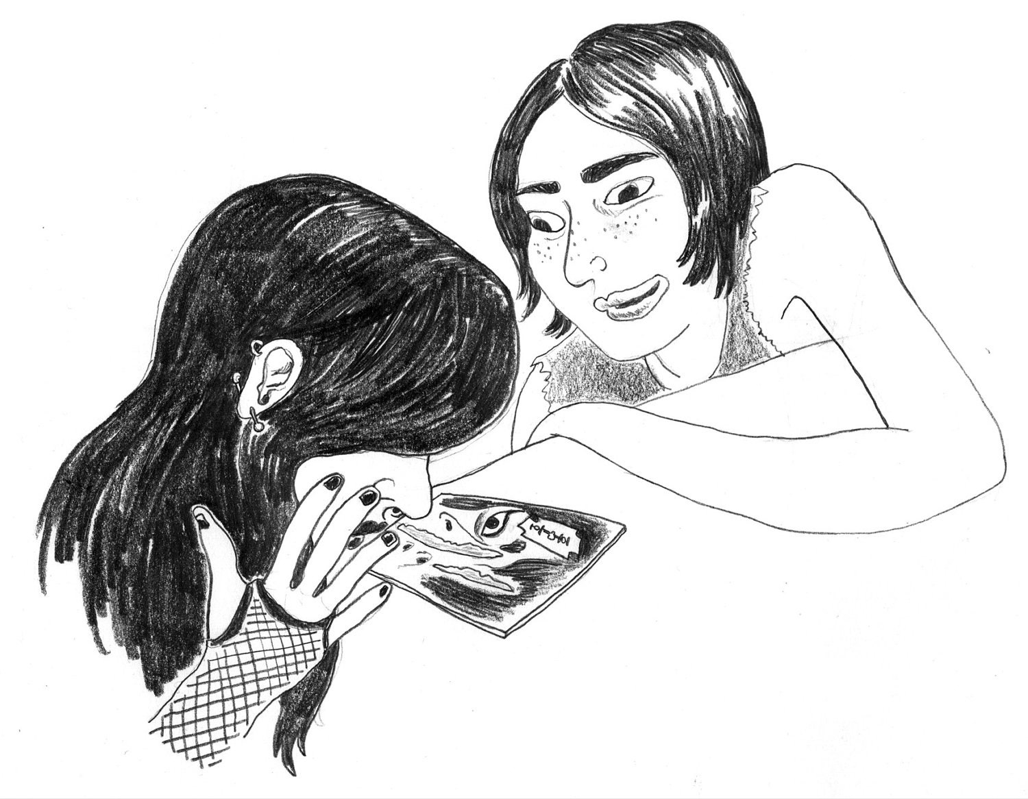 Illustration from "Dear Diary" by Lesley Arfin (mature)