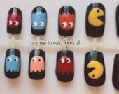 Pacman False Nail Art Set