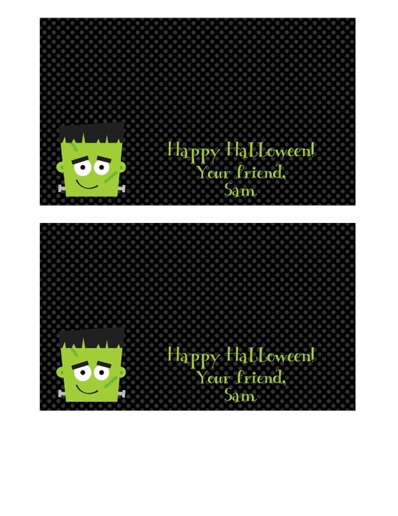 Printable Frankenstein Treat Bag Topper Il_570xn