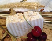 Cherry Almond & Oatmeal Goat Milk Soap