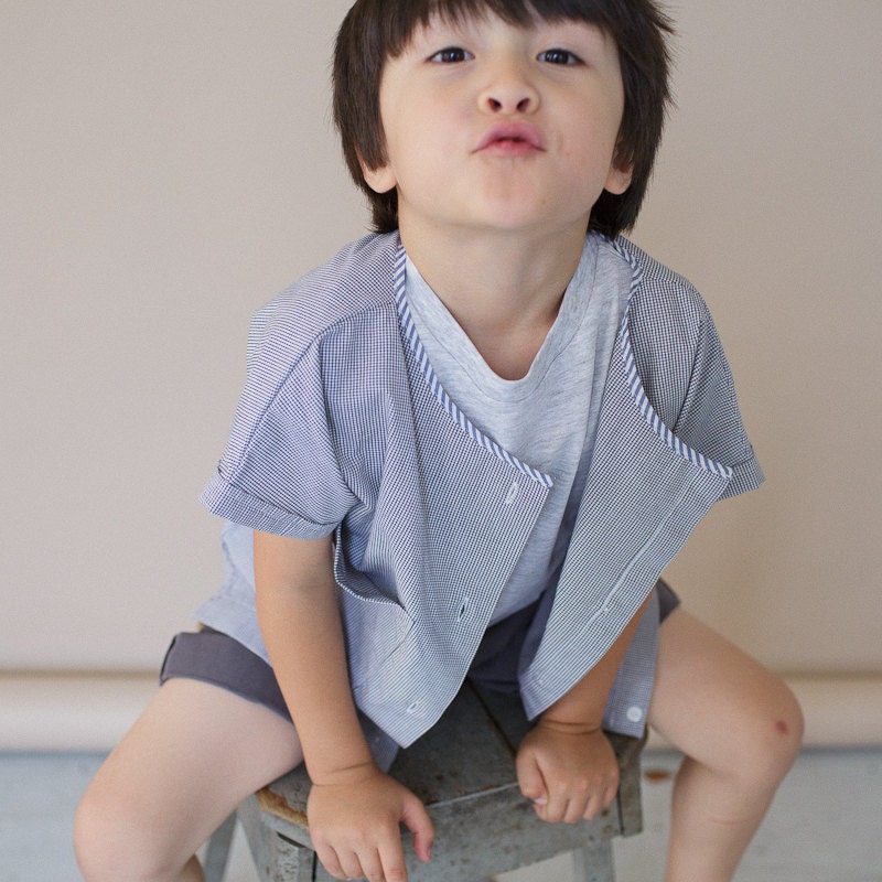 WOVEN BOATNECK T SHIRT Top Size 6 to 7 Girls & Boys