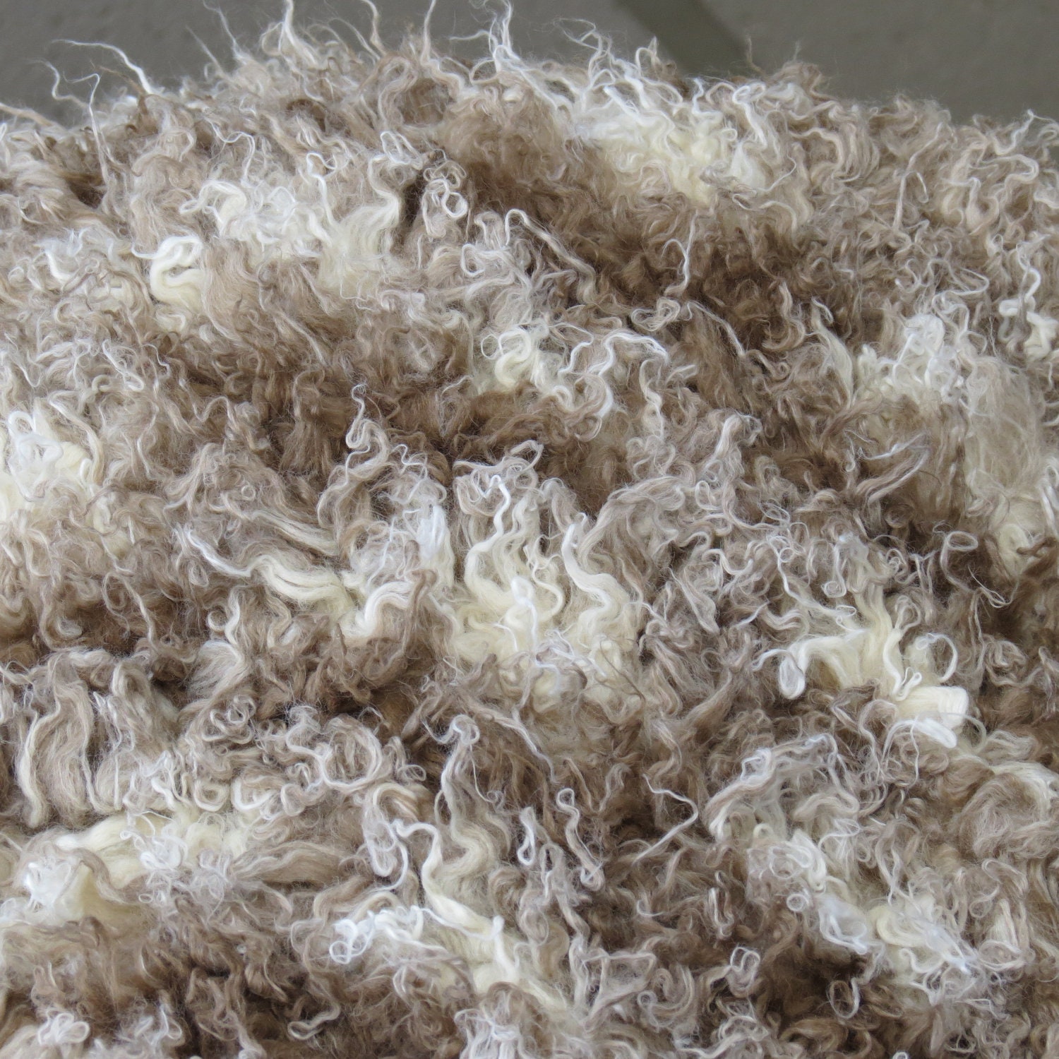 African Mongolian Shabby Sheep Faux Fur Fabric - 1/2 Yard