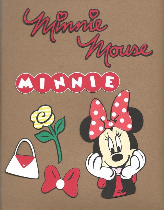 Minnie Mouse Assortment Cricut Die Cuts by Thescrapbookgirls