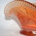 Marigold Carnival Glass - Dugan Windflower Nappy with One Handle - Bowl - Gravy Boat