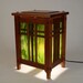 Mahogany Arts and Crafts Style Accent Table Lamp