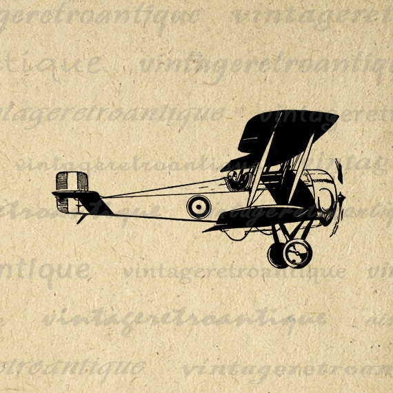 vintage plane clipart - photo #37