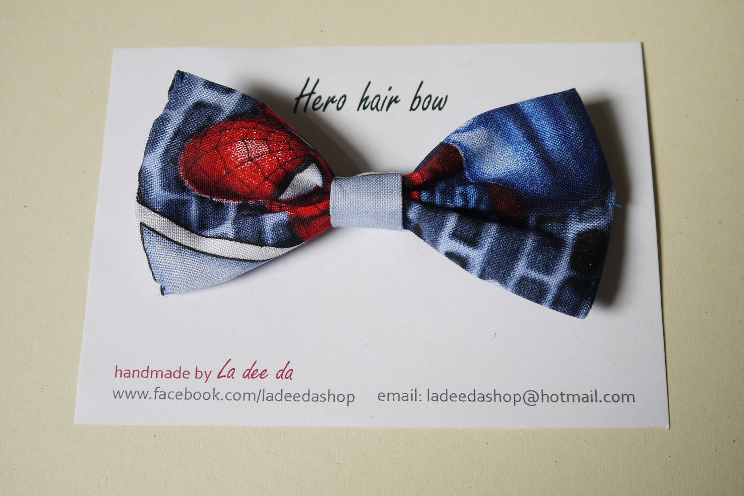 Hero Hair Bow : Spiderman