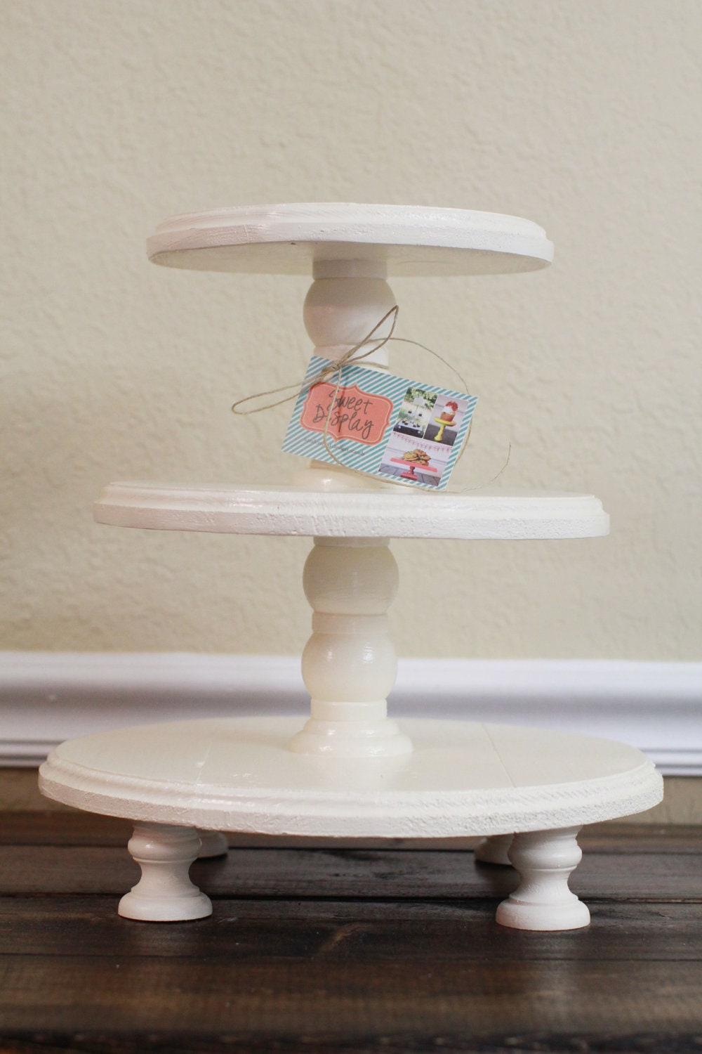 wooden cupcake stand