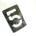 Metal Stencil, Large Oversized, Number 5, Industrial Wall Hanging, Tool or Vintage display Piece