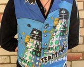 Doctor Who Dalek Robot Waistcoat Vest Mens Clothing Apparel For Geeks Made To Order
