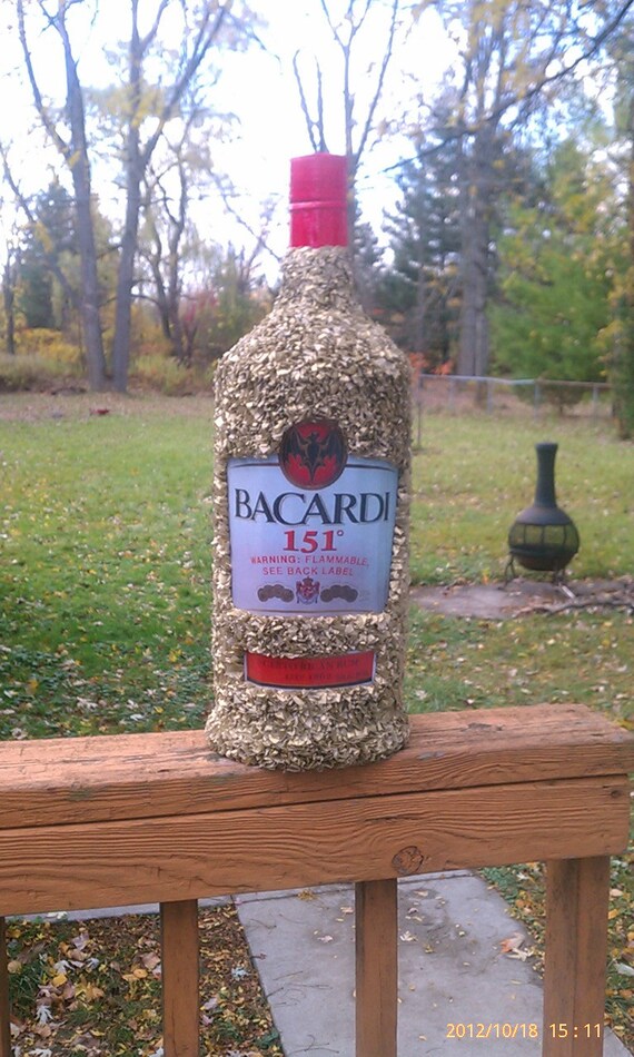 Bacardi Bottle Pinata Liquor Bottle Pinata by PinataVille on Etsy