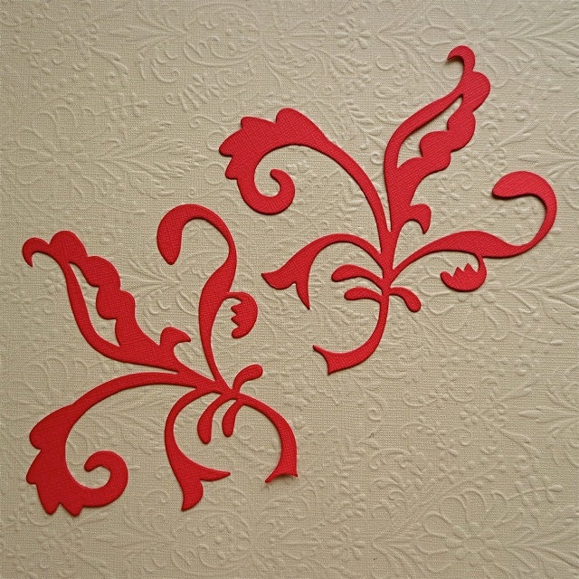items similar to 2 die cut shapes large victorian flourish items similar to 2 die cut shapes large victorian flourish