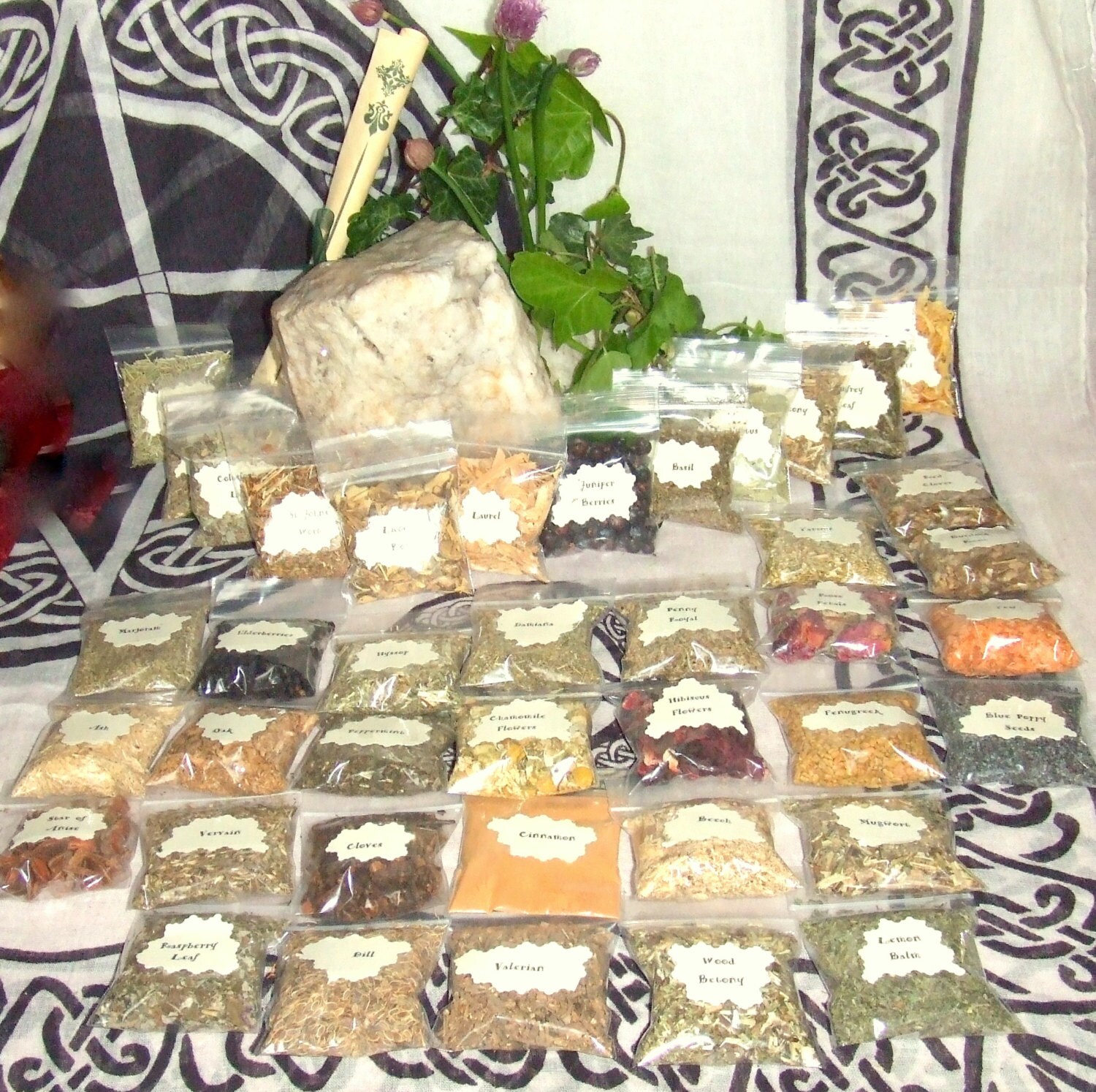 Witch Herb Set 40 Magical Herbs Starter Kit By Paganmagicalcrafts 8483