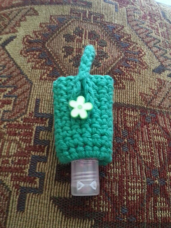 Items similar to Crochet Hand Sanitizer Cozy Holder Case on Etsy