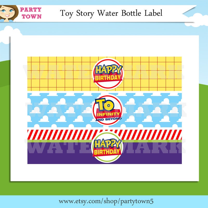 Toy Story Printable Water Bottle