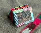 Funky Faux Bois Rainbow Mini Bound Book
