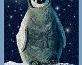 Penguin Get Well Handmade Card