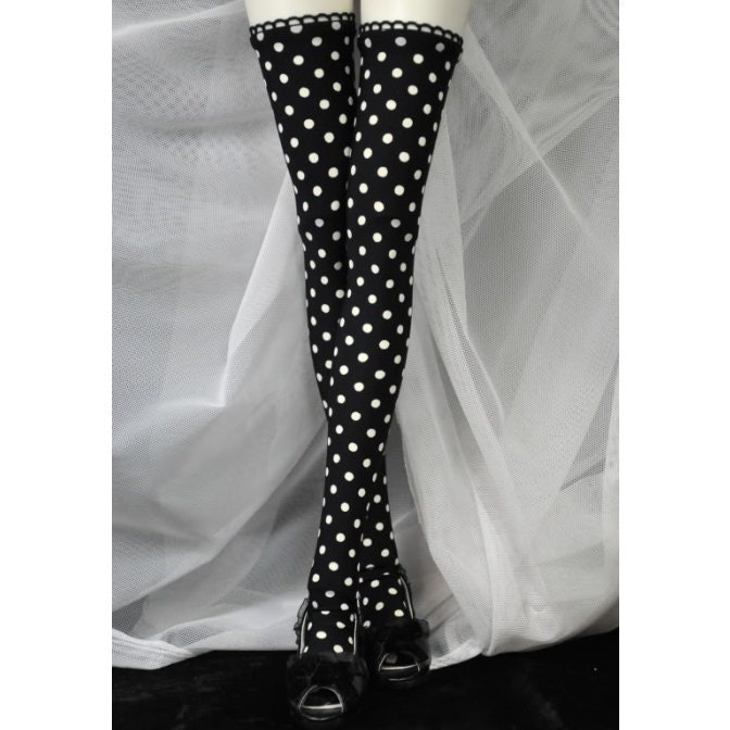 BJD Color Choice Polka Dot Stockings for Iple EID, Fairyland Feeple, Soom Super Gem Dollfie