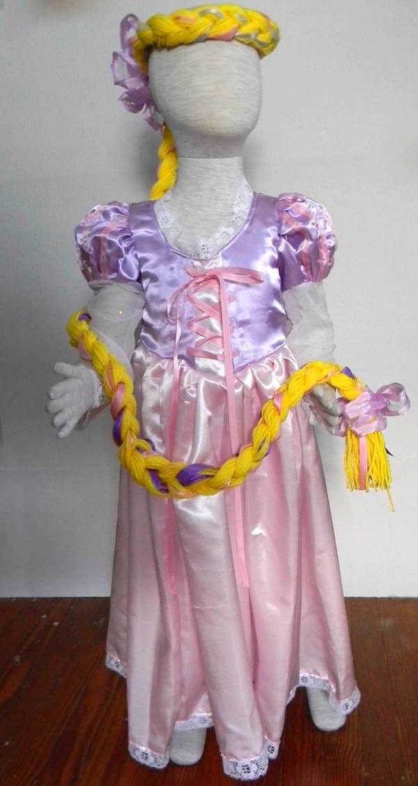Rapunzel Dress and wig. Size 2-6 Il_170x135