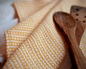 Lace Stripe in Sunshine and Embroidered Linen Tea Towels - free shipping