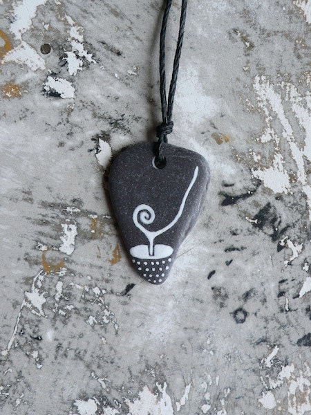 Healing Shard Necklace - A Piece of Nature - Plant in a Pot