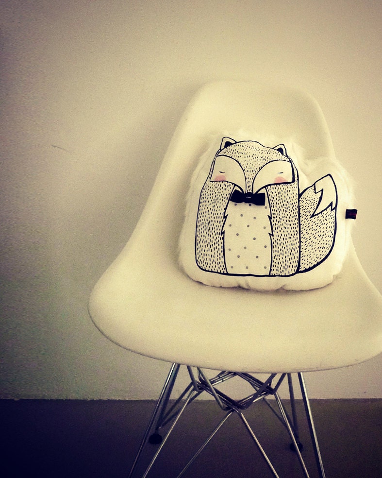 Winter Mr Fox Cushion - LIMITED EDITION
