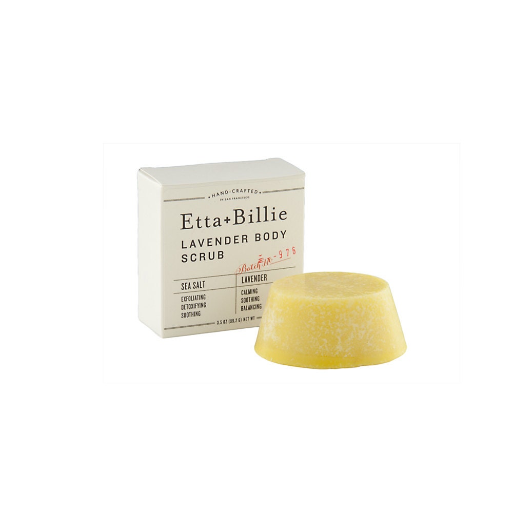 Lavender Natural Exfoliating Scrub Bar Organic Ingredients
