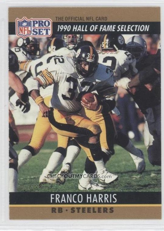 Official 1990 NFL Franco Harris Pro Set Football By Therpsajik