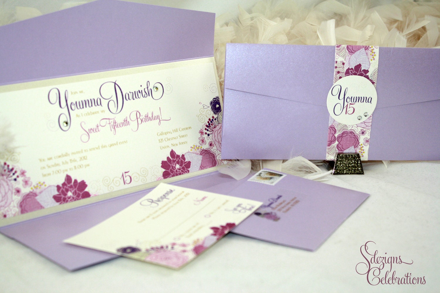 Flower Garden Quinceanera or Sweet 16 Invitation Il_170x135