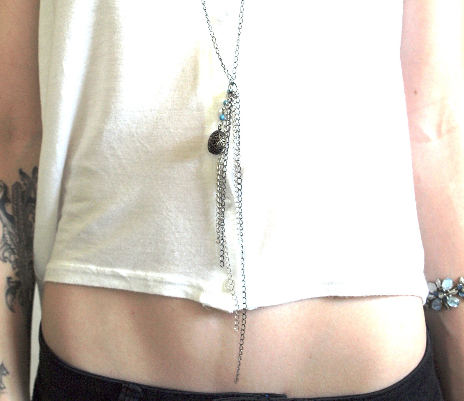 Rad Vintager Made Bohemian Babe in Chains Necklace