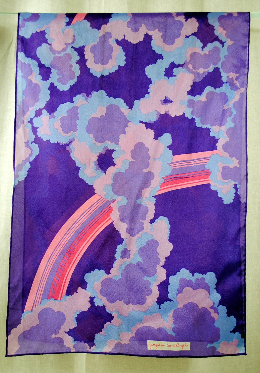 Vintage Giorgio di Sant Angelo Rainbow Sun Scarf