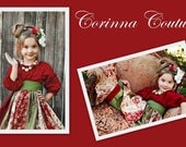 LAST ONE The Natalia Rose dress by Corinna Couture Christmas 2012