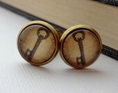 SHOP SALE- Vintage Skeleton Key Cufflinks - Gift for Men