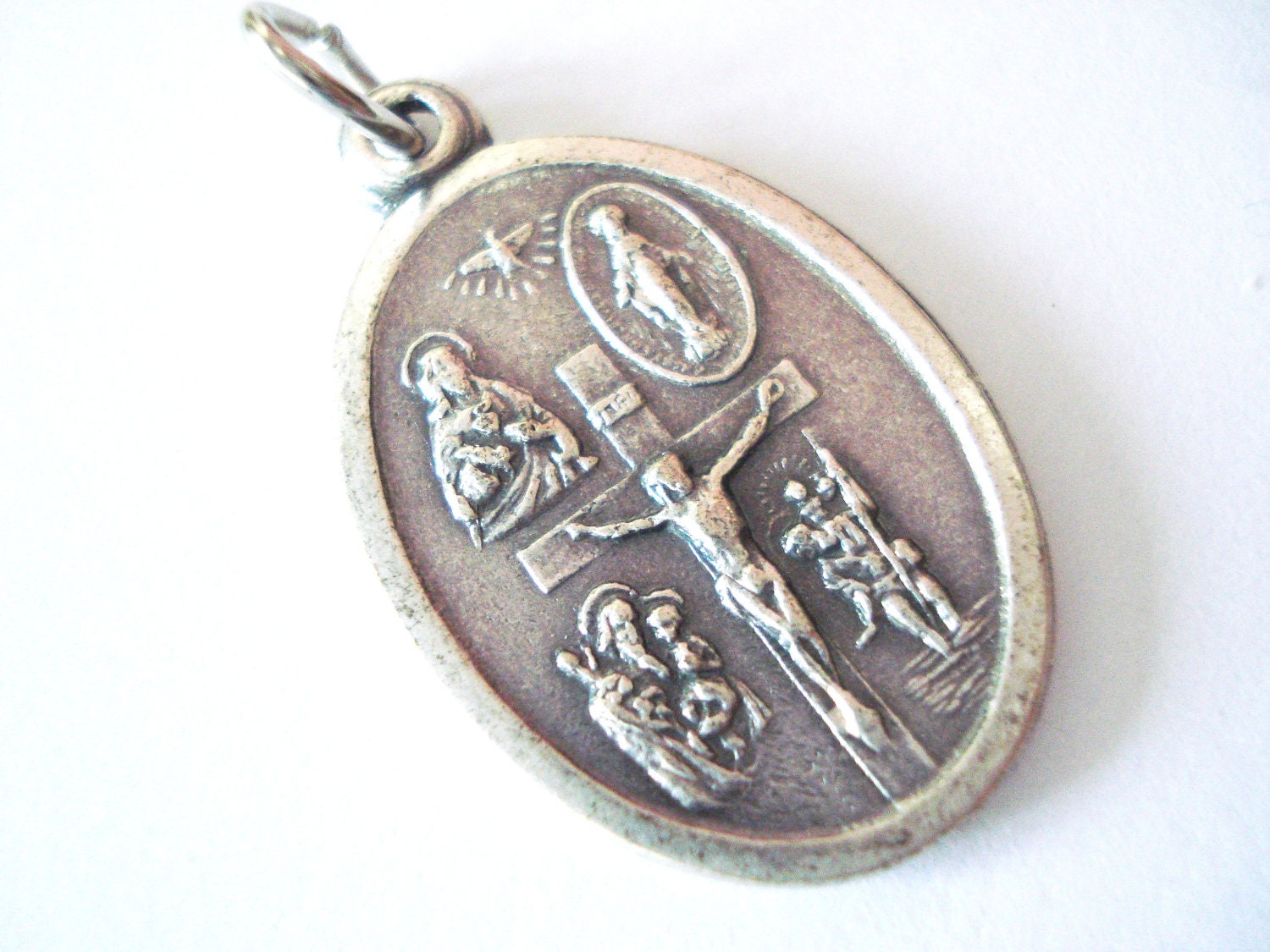 Catholic Four Way Medal 4 Way Catholic Medal By Luxmeachristus