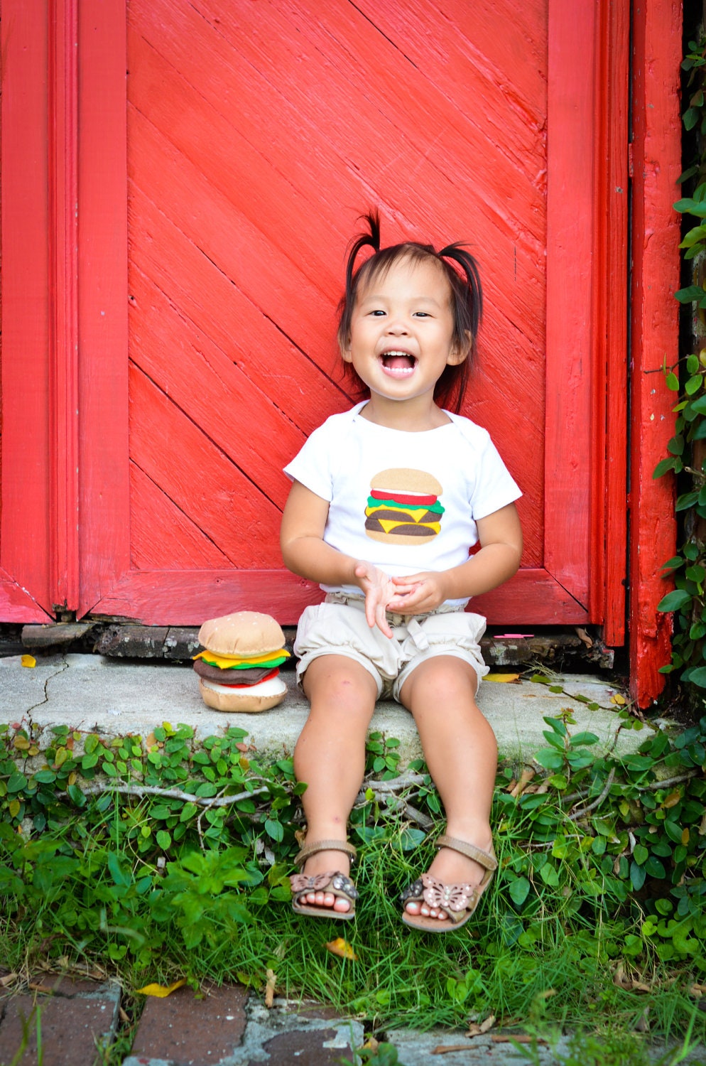 Hamburger Baby Clothes - Funny Baby Onesie