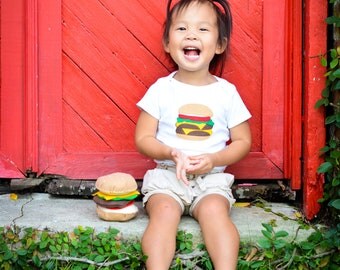Hamburger Baby Clothes - Funny Baby Onesie