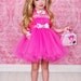 Barbie Inspired Costume Tutu Dress 12months-5t matching hair bow Birthday, Halloween, etc THE ORIGINAL