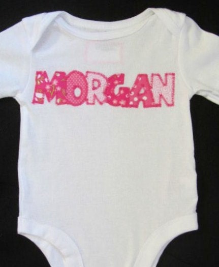 Personalized baby girl bodysuit, toddler one piece, newborn girl, birthday girl outfit, baby shower gift Il_570xn