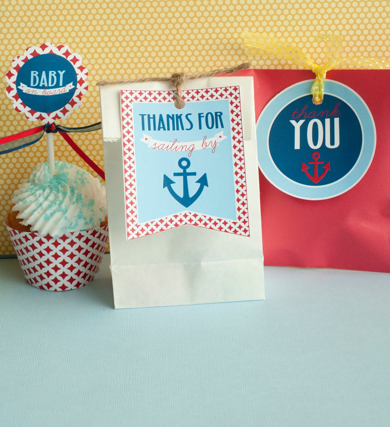 Nautical Baby Shower PRINTABLE Favor Tags (INSTANT DOWNLOAD) by Love The Day Il_570xn