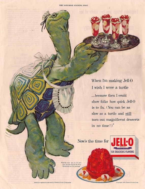 1954 Jello Dessert Advertisement